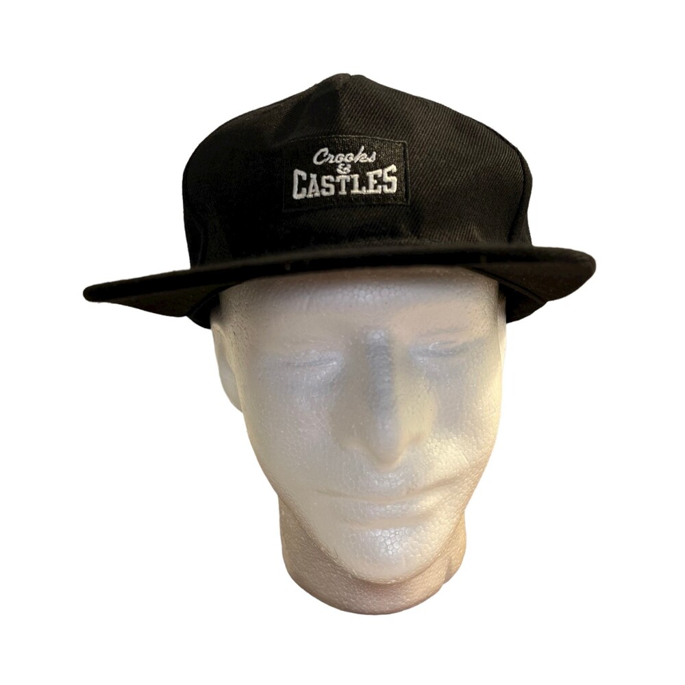 Crooks & Castles Black Snapback Adjustable Hat